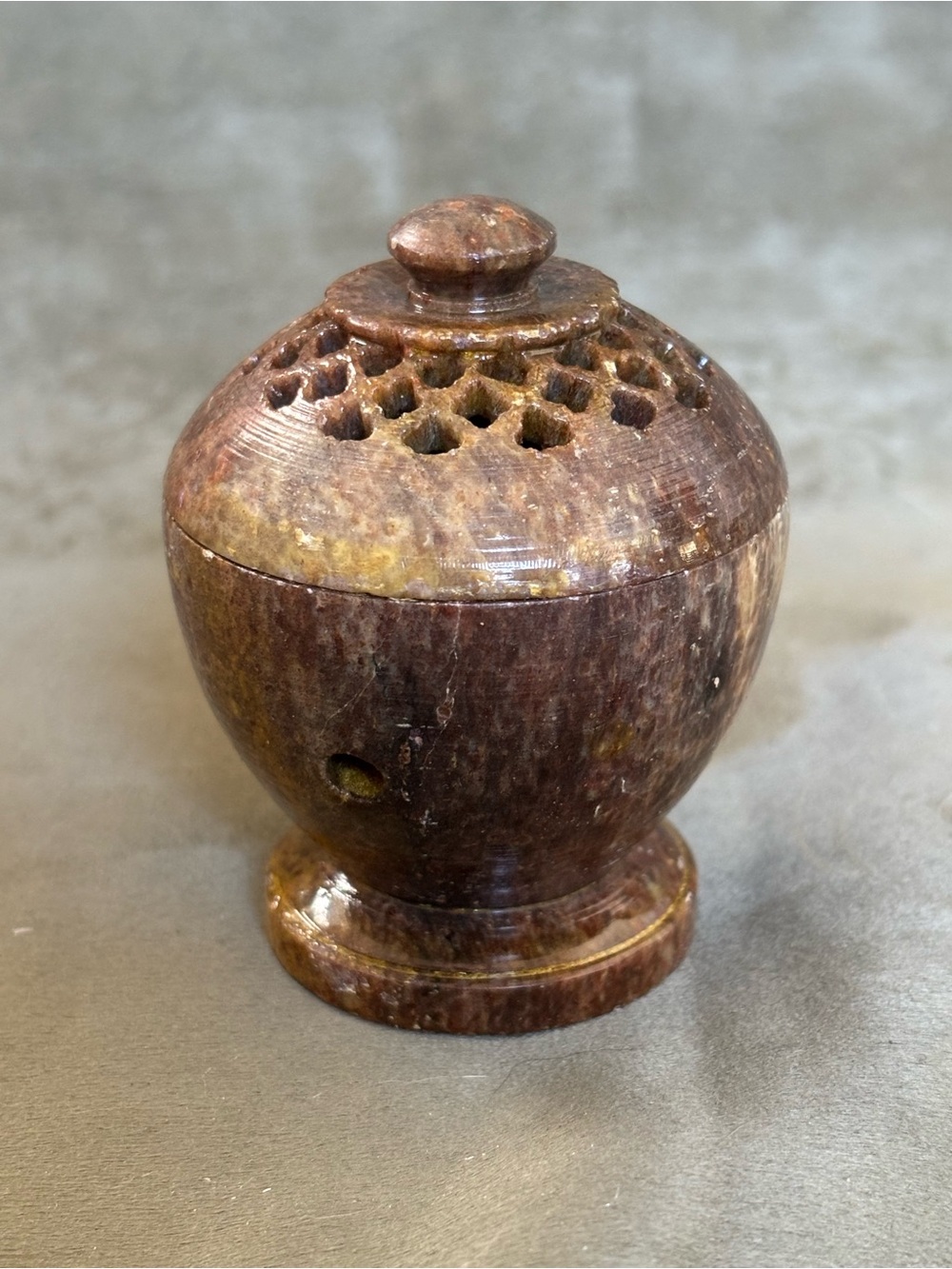 Boho Spiritual Cleansing Kit Soapstone Dome Burner + Sandalwood Incense Gift Set - Picture 9 of 16